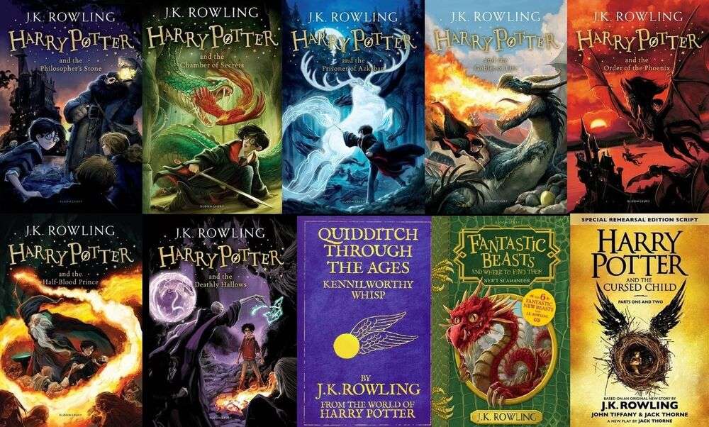All 10 Harry Potter Books together! The Magic Continues Plus Fantastic ...