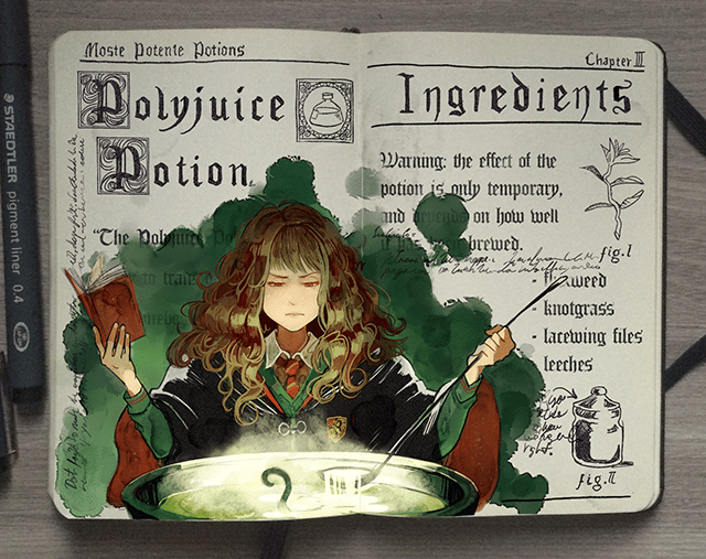 Artist Beautifully Illustrates Magic Spells From Harry Potter