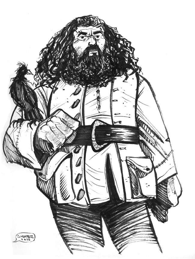 Daily Sketch: Hagrid (Harry Potter)
