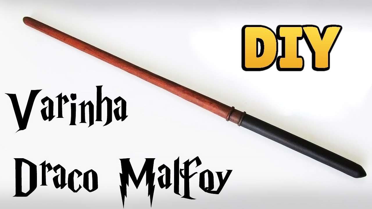 DIY: COMO FAZER A VARINHA DRACO MALFOY (Harry Potter Wands ...