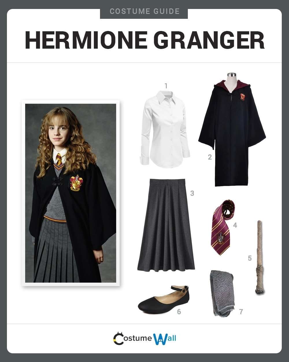 Dress Like Hermione Granger Costume DIY Outfit
