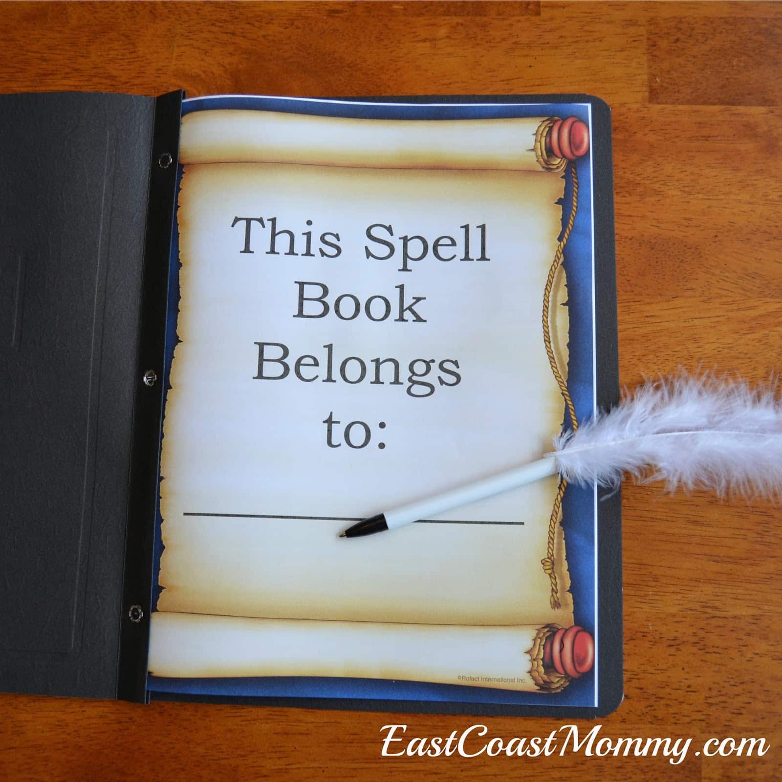 East Coast Mommy: Harry Potter Spell Books and Quills {with free ...