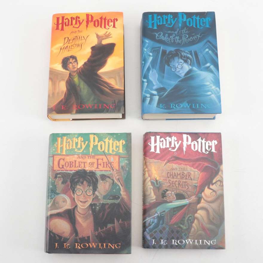 First American Edition " Harry Potter"  Books, Four Volumes ...