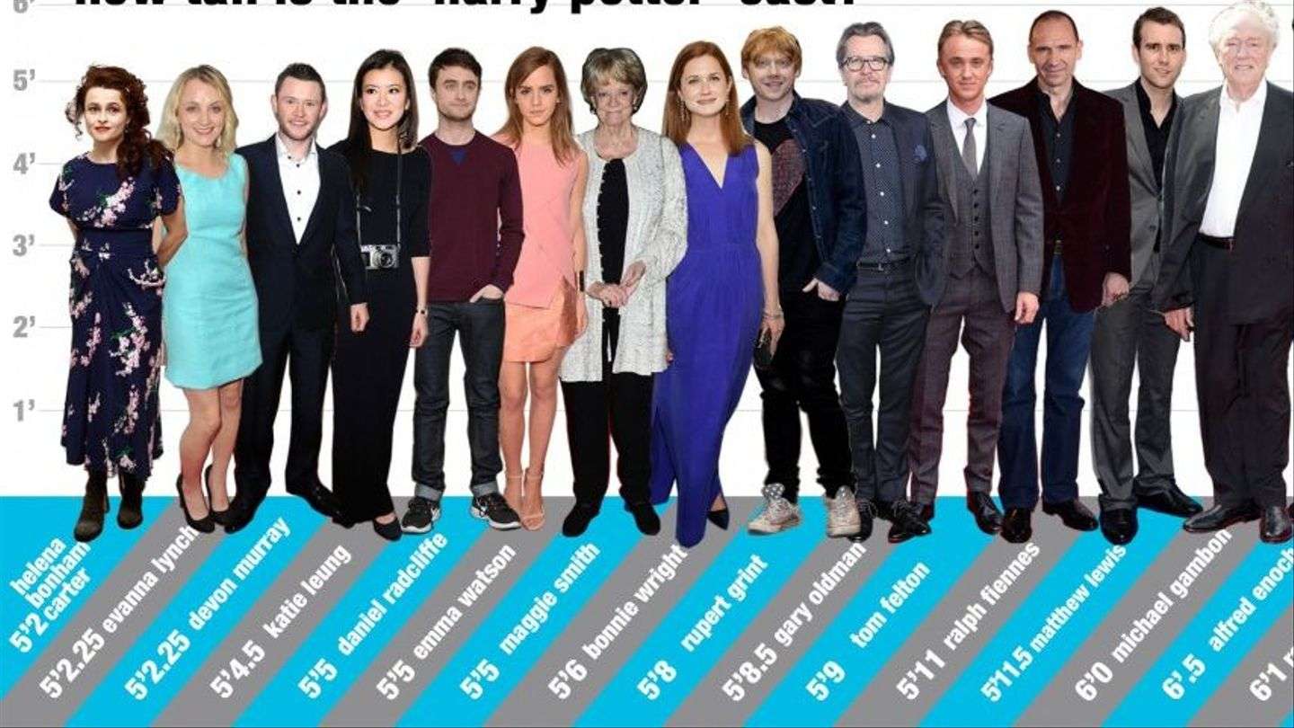 harry potter height chart whos the tallest actor mtv