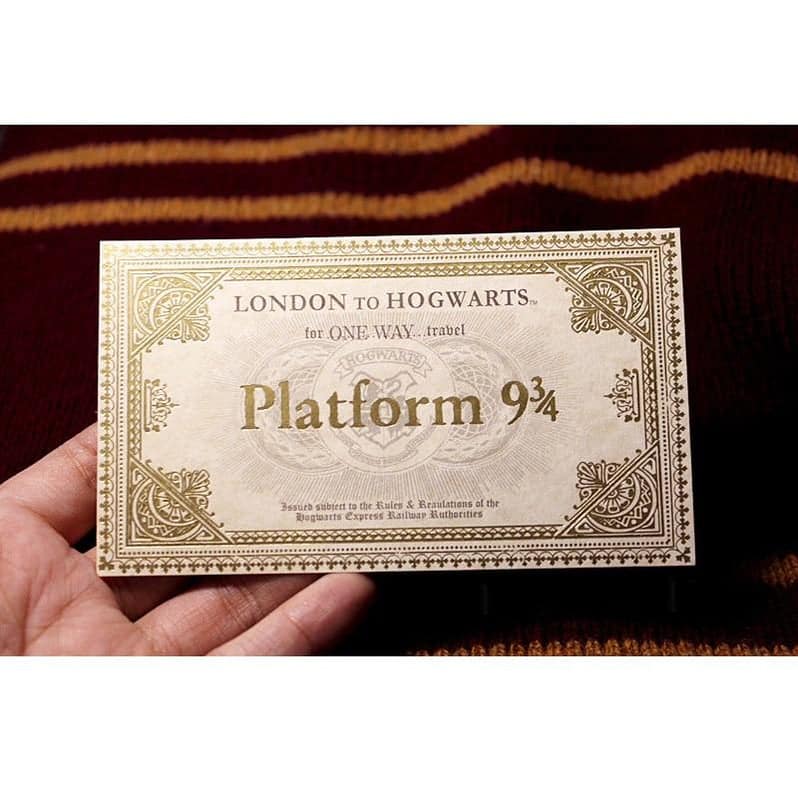 Harry Potter Hogwarts Train Ticket.  Adilsons