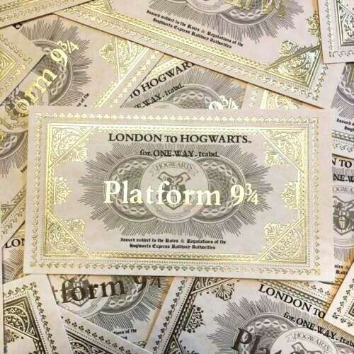 Harry Potter Train Ticket Wizarding World Hogwarts London Express ...