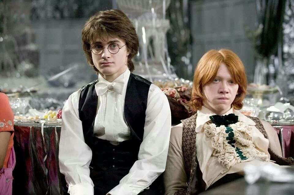 Harry Potter y Ron Weasley.
