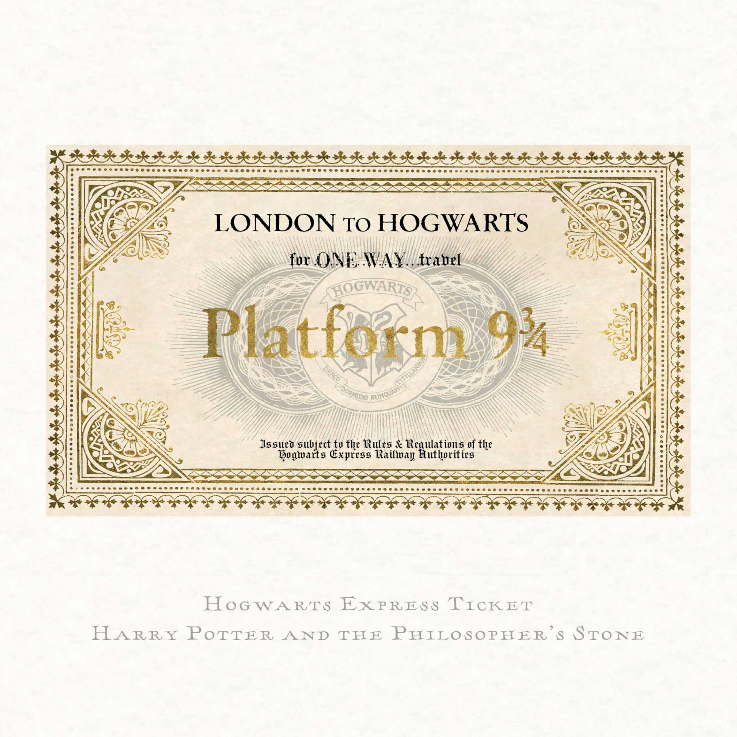 Hogwarts Express Ticket Print