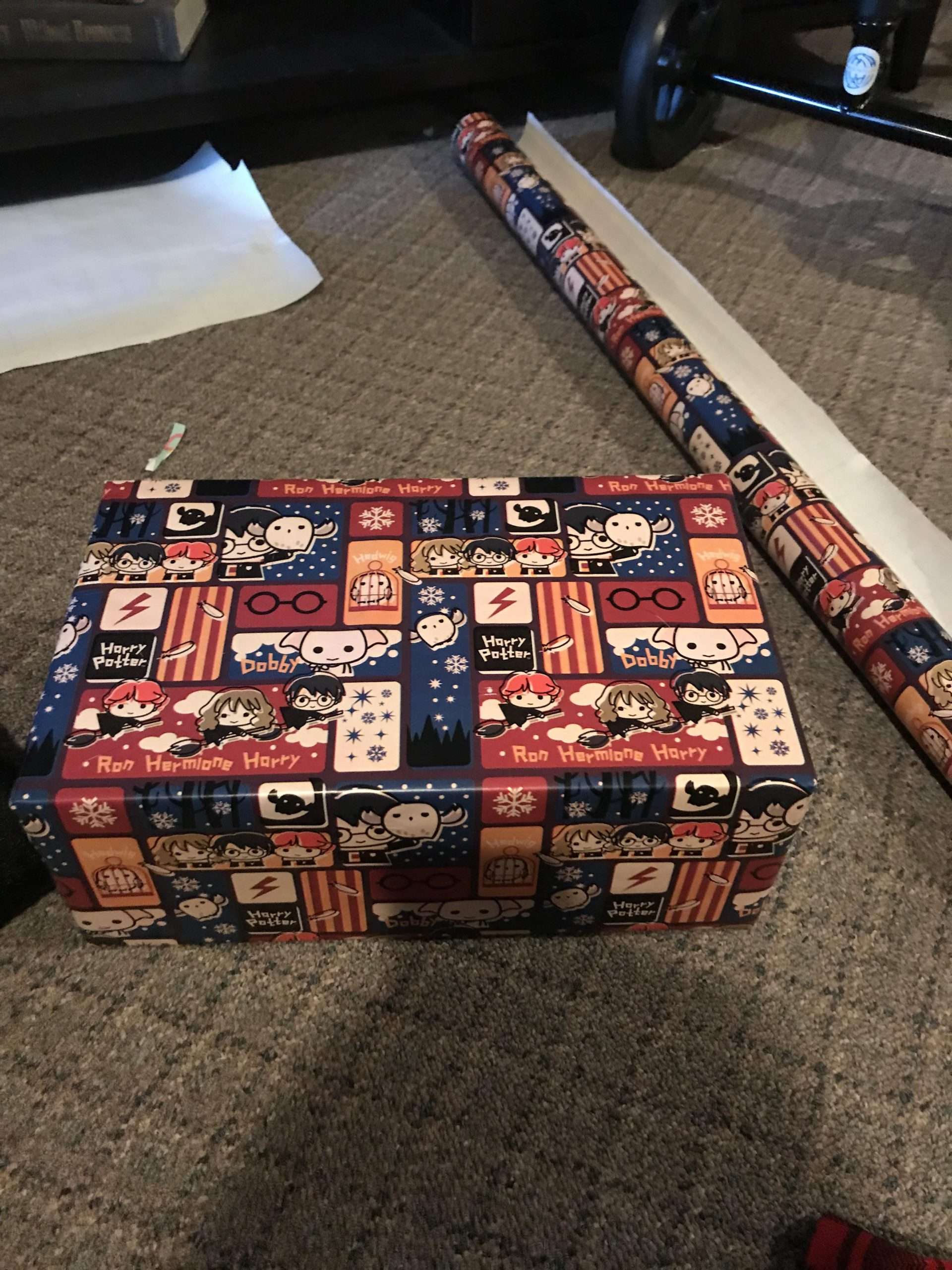 I thought I would share the Harry Potter wrapping paper I ...