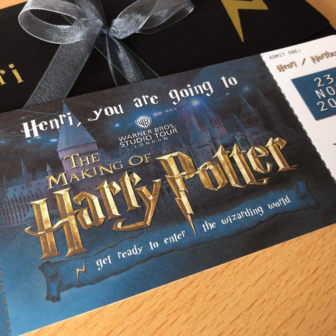 Surprise Trip Ticket Harry Potter Studio Tour