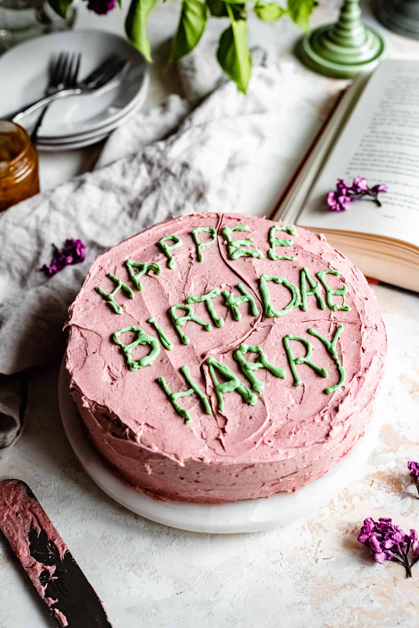 Vegan Harry Potter Birthday Cake