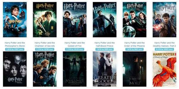 Where can I watch the full Harry Potter series for free?